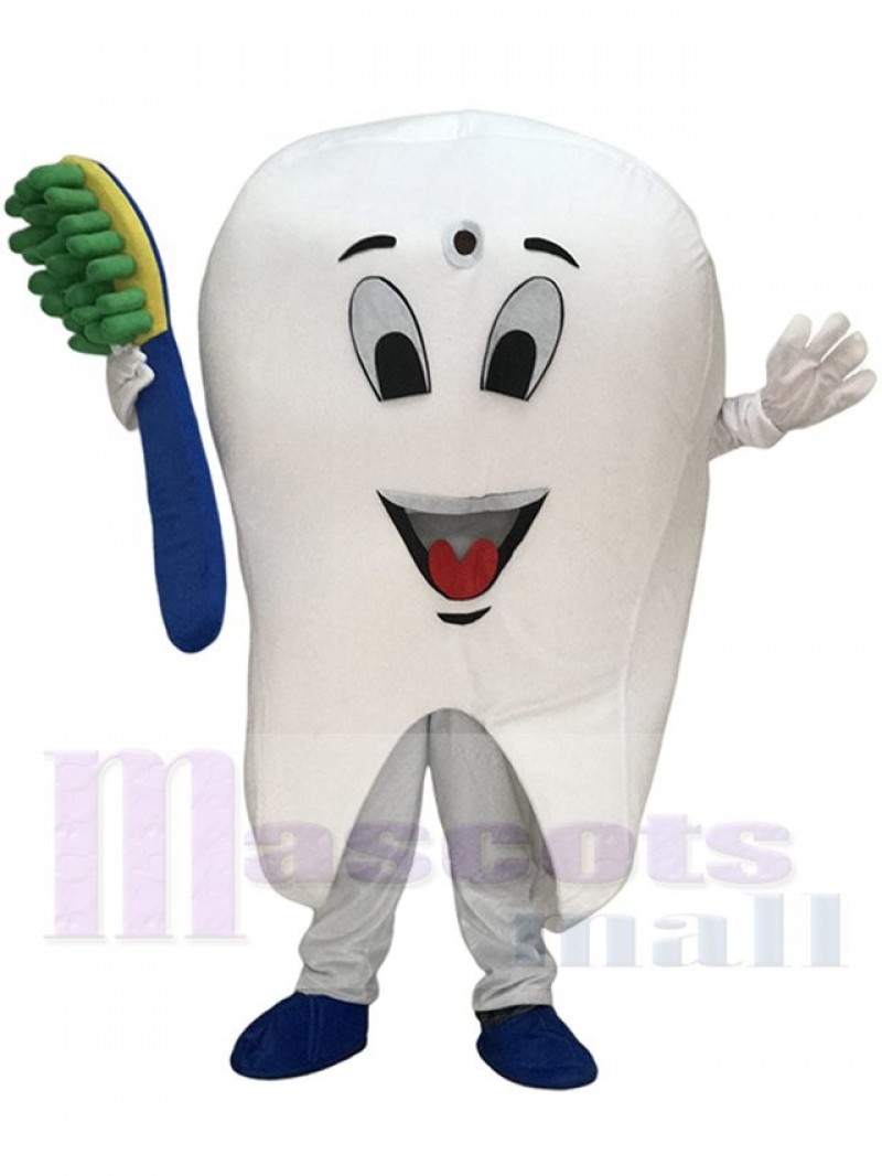 Hot Sale Adorable Realistic New Tooth Mascot Adult Costume Tooth Dental Care Birthday Party Fancy Dress Outfit