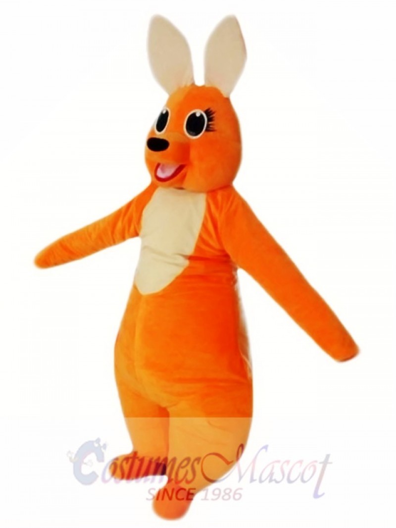 Orange Kangaroo Mascot Costume