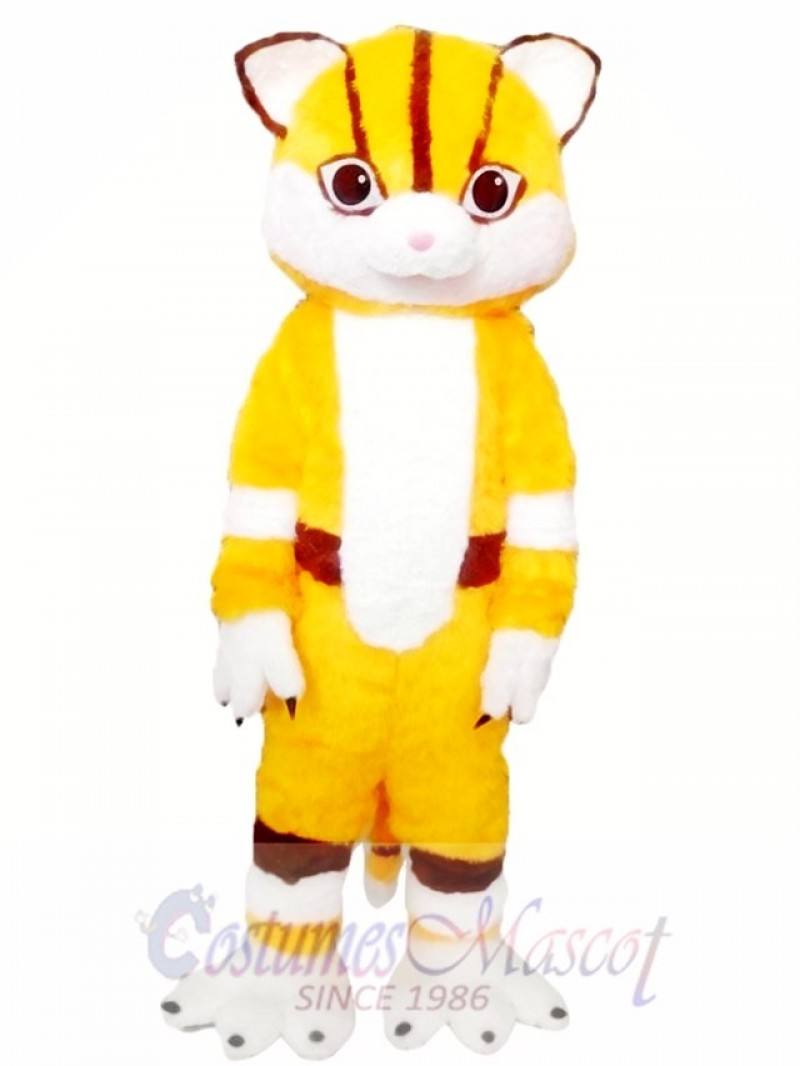 Yellow Cat Mascot Costumes  