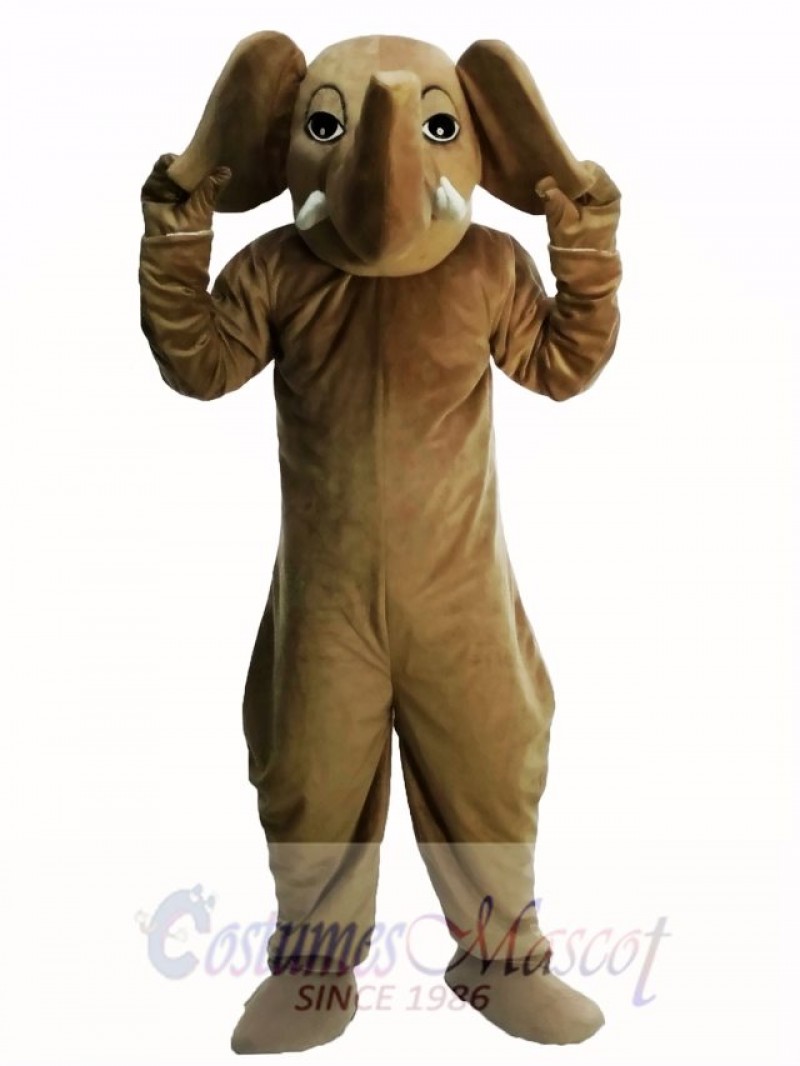 Brown Elephant Masot Costume  