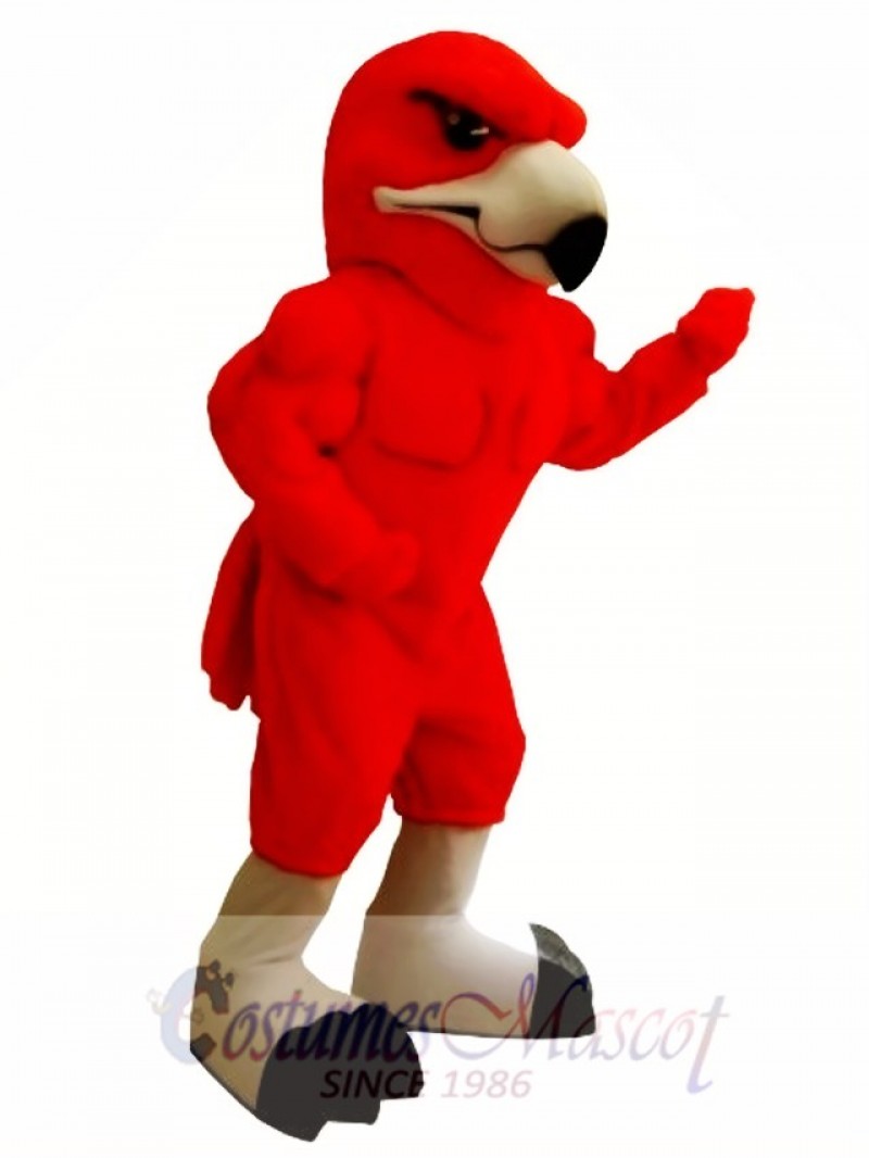 Power Red Hawk Mascot Costume