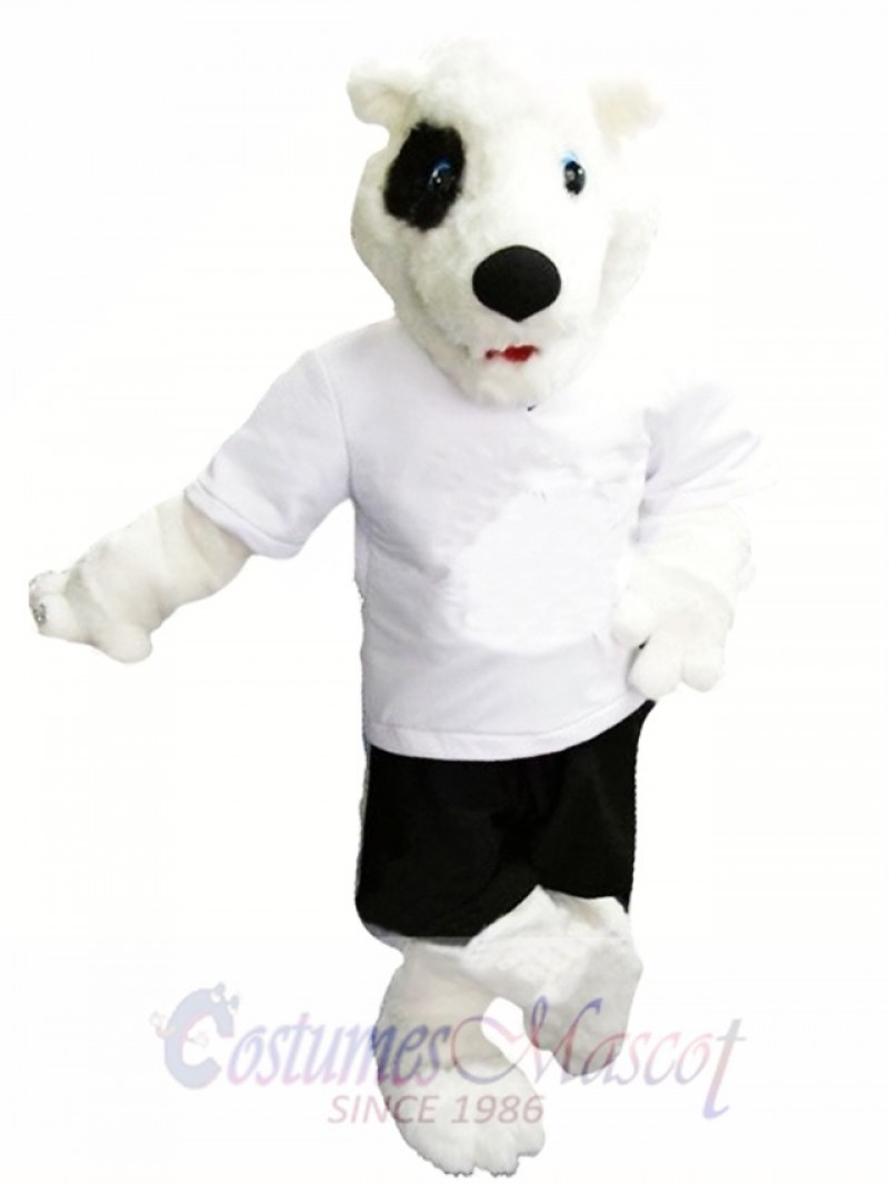 Cute White Bear Mascot Costume