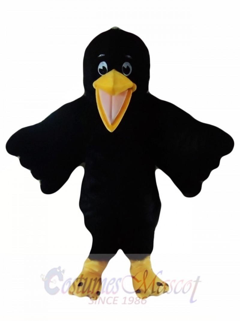 Black Bird Raven Mascot Costume  