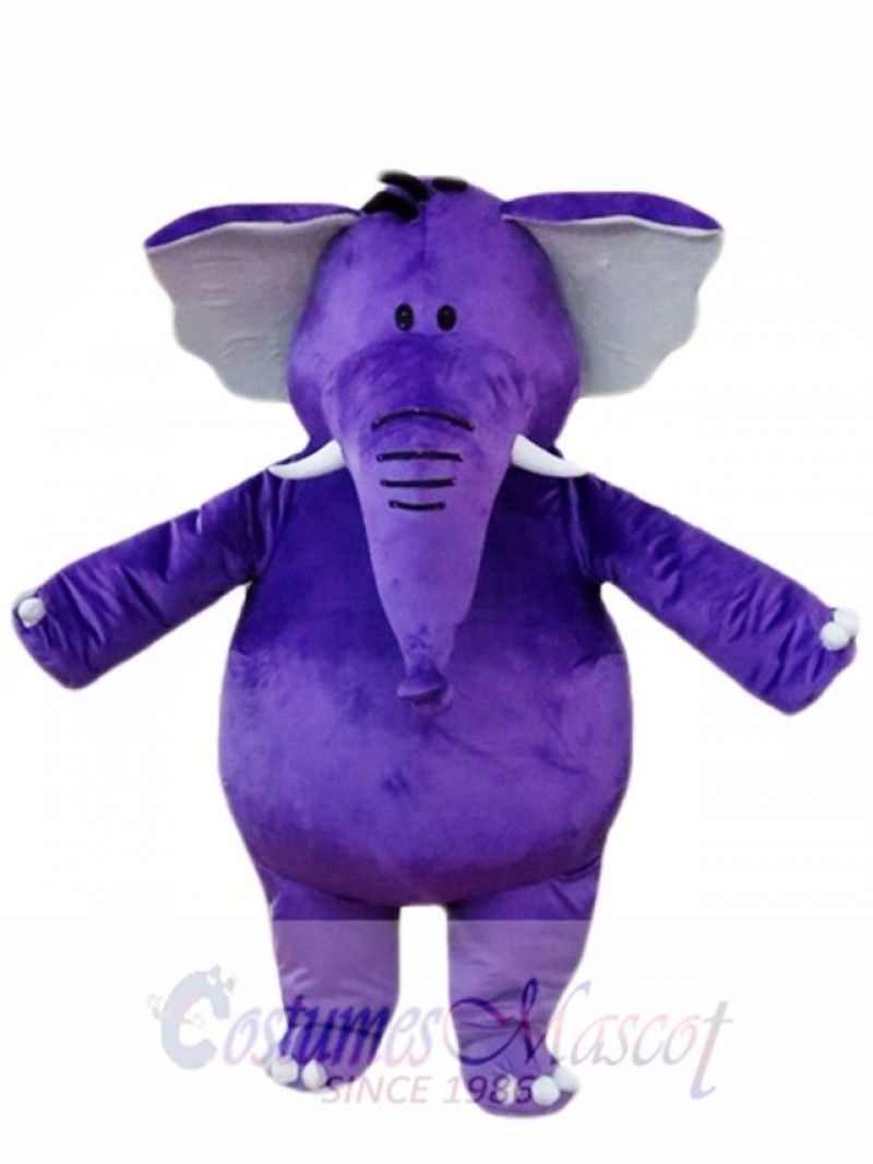 Purple Elephant Mascot Costumes  