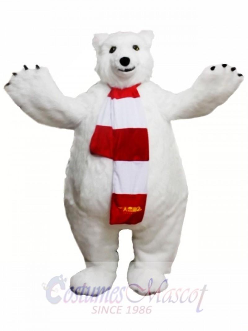Polar Bear Mascot Costume  