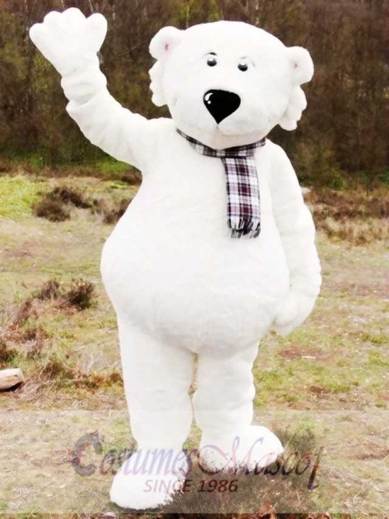 White Walker Polar Bear Mascot Costume