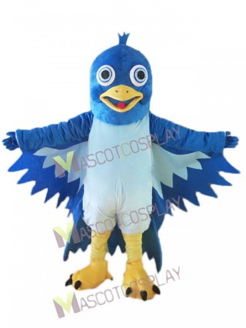 High Quality Realistic Little Blue Bird Mascot Costume