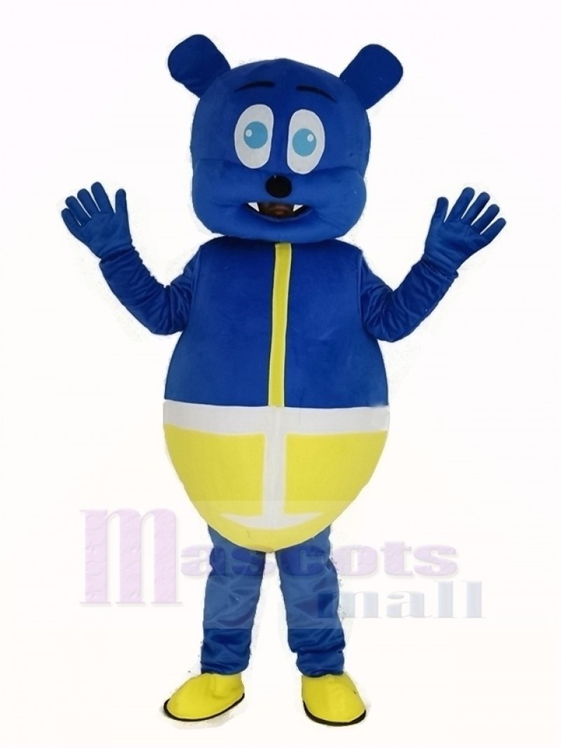 Blue Bear Monster Mascot Costume Cartoon