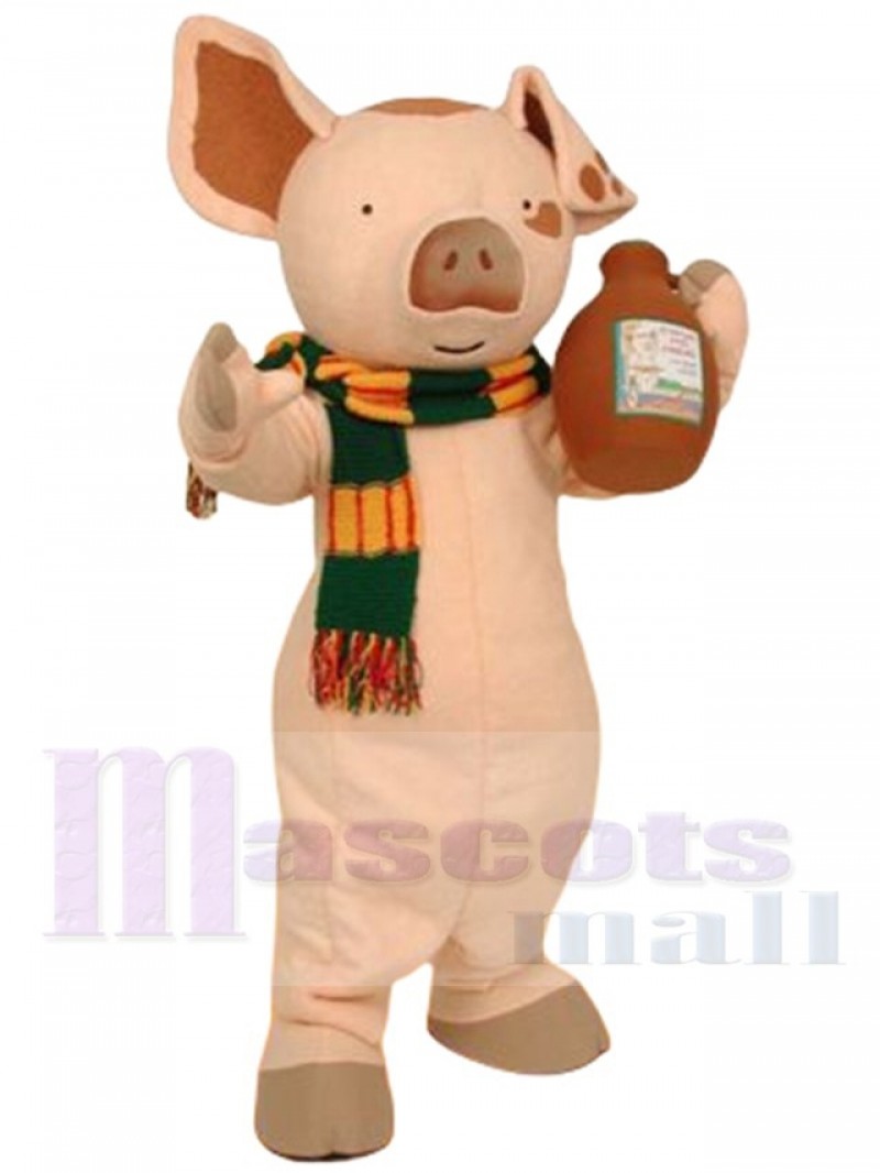 Pancake Pig mascot costume