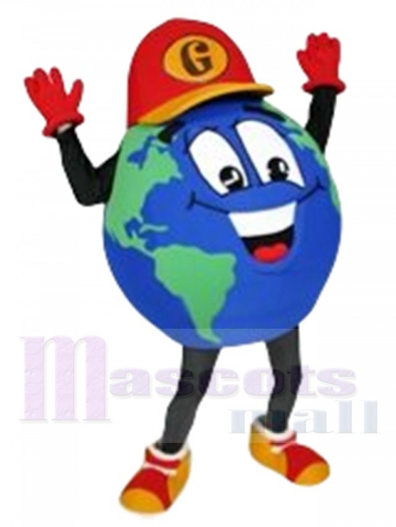 The Global Guy Earth mascot costume