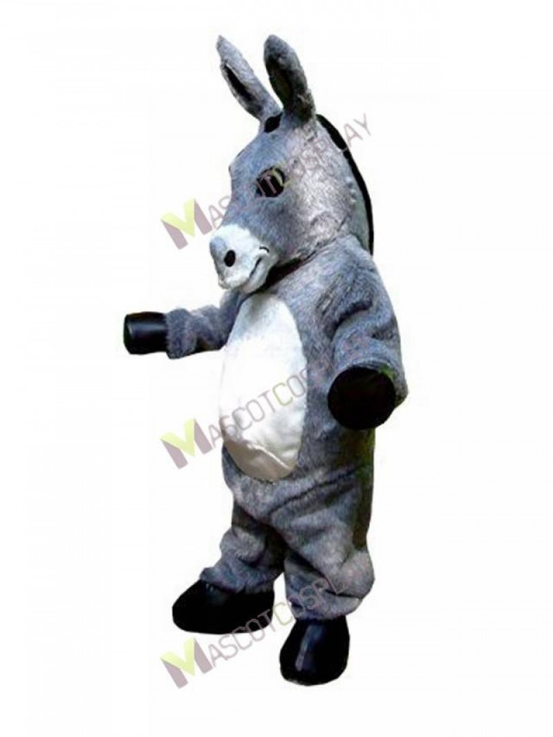 High Quality Adult Gray Donkey Hospice Mascot Costume