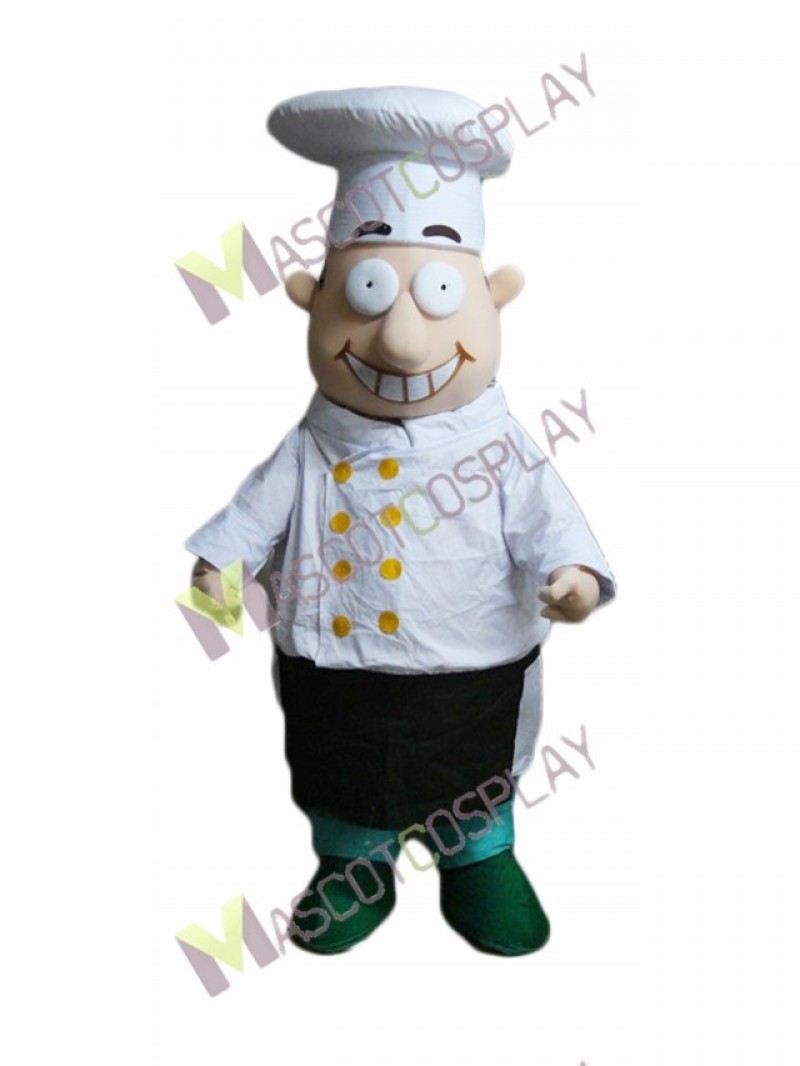 High Quality Adult Fat Chef Mascot Costume with Big Eyes