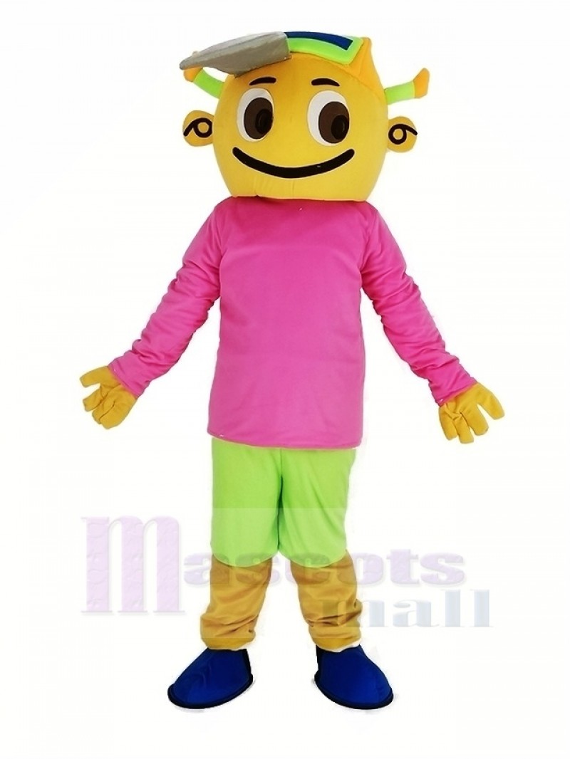 Cap Boy Mascot Costume People