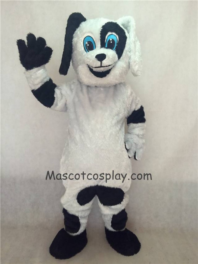 Hot Sale Adorable Realistic New Black and White Spot The Dog Mascot Costume