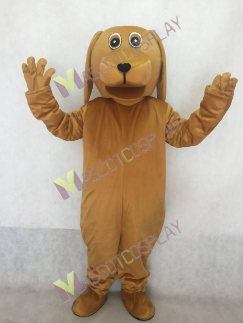 Brown Dog With Big Mouth Plush Mascot Costume