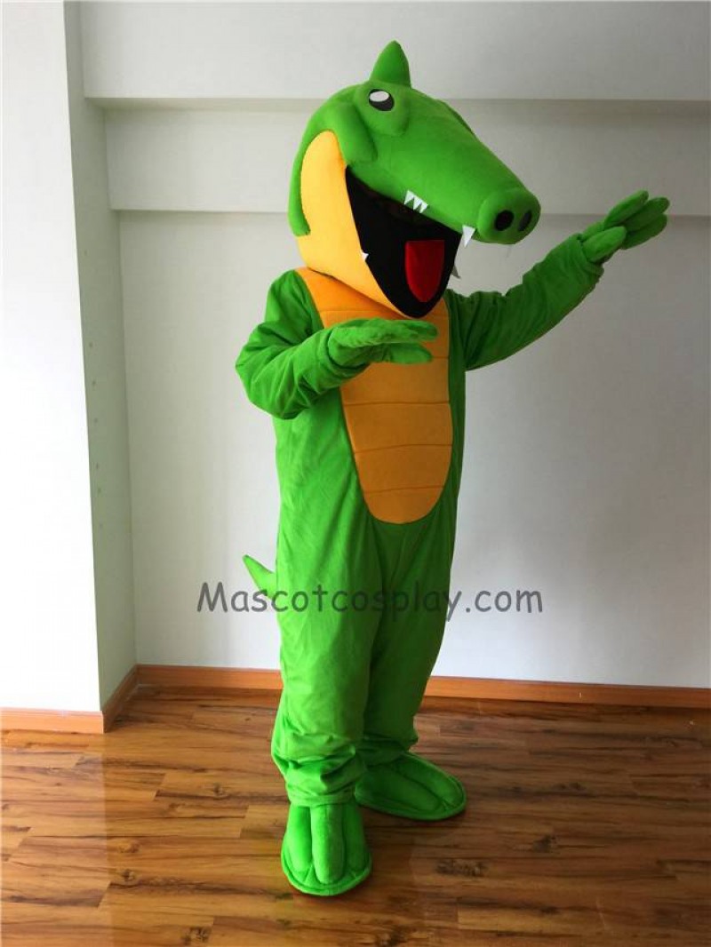 Cute Crunch Gator Mascot Costume
