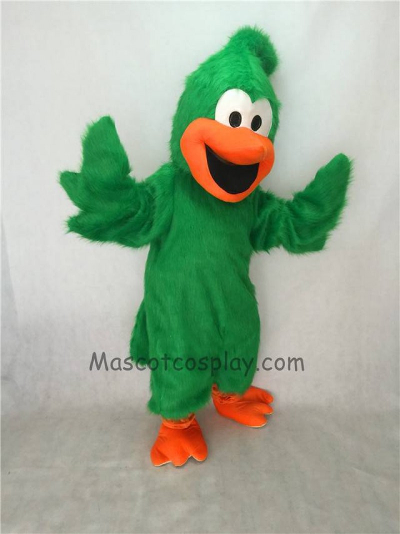 Cute New Green Plush Roadrunner Bird Mascot Costume
