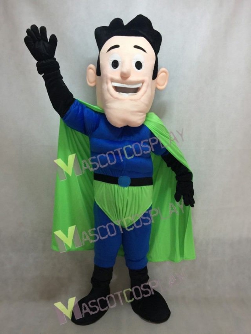 New Super Hero Mascot Costume with Green Cloak