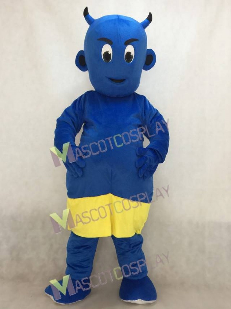 New Blue Lil Devil Mascot Costume