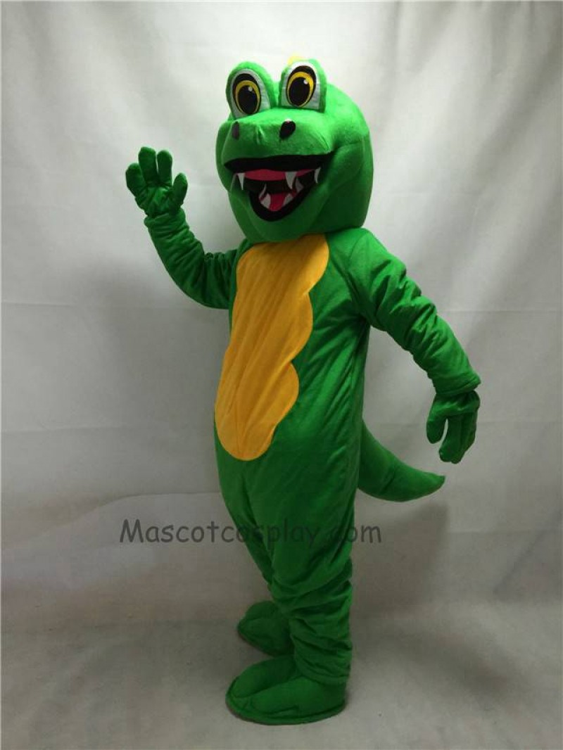 Fierce Adult Green Dragon Mascot Costume