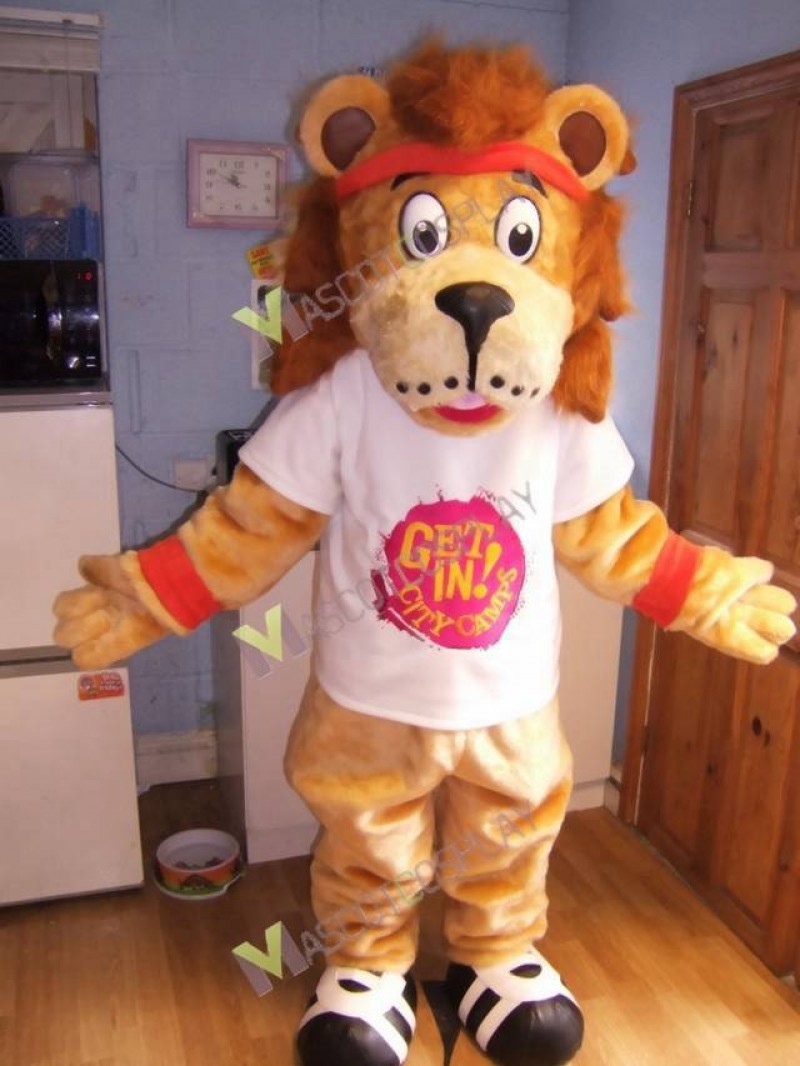 High Quality Adult Lenny The Lion Mascot Costume