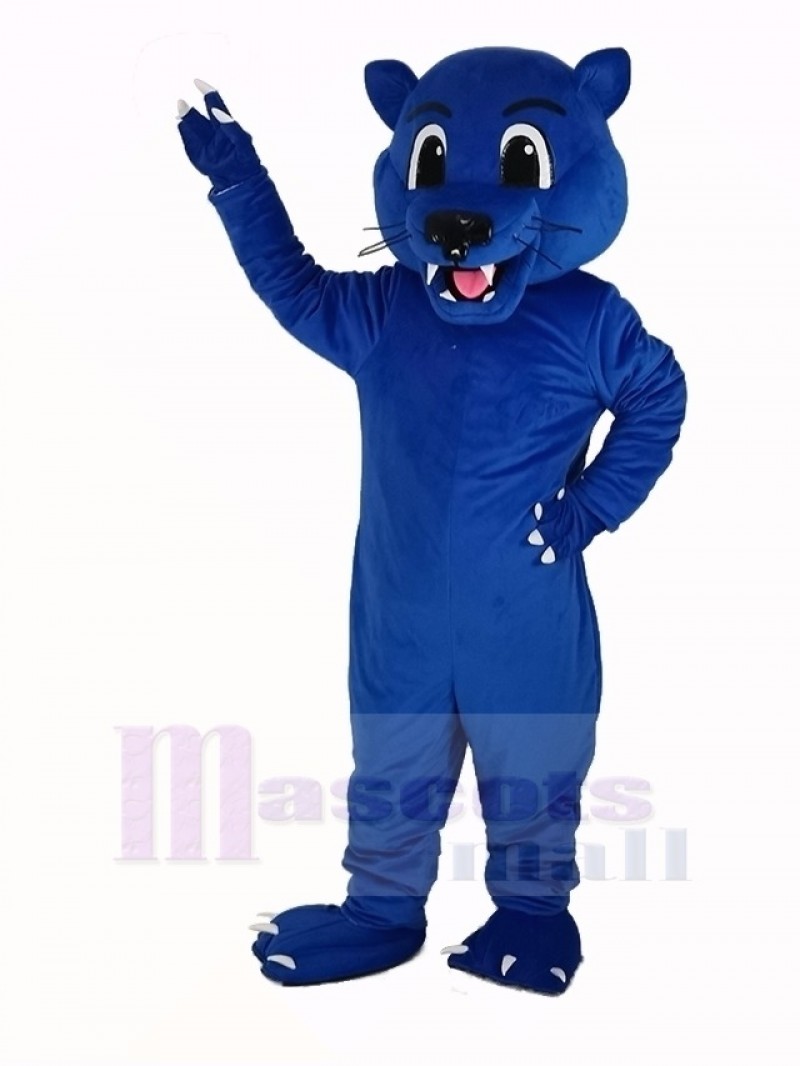 Blue Panther Leopard Mascot Costume Animal