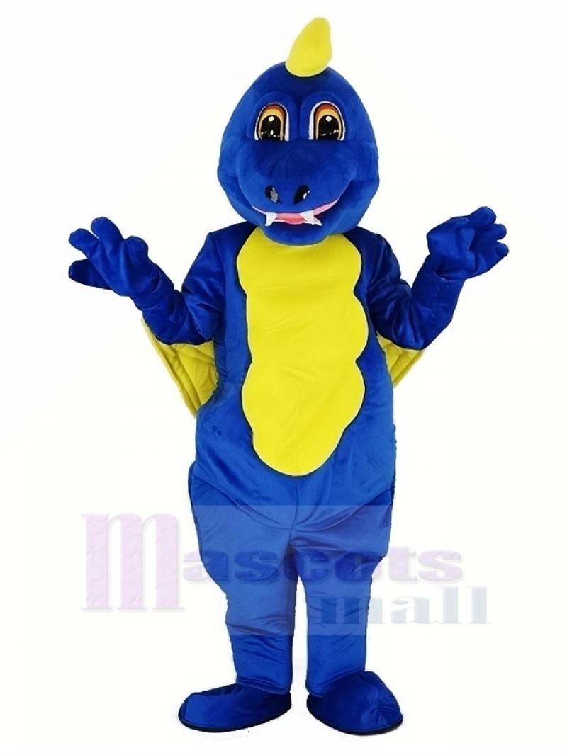 Blue Fly Dragon Mascot Costume Adult
