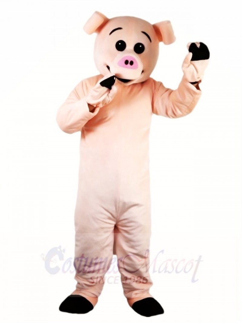 Cute Pink Pig Mascot Costumes Farm Animal