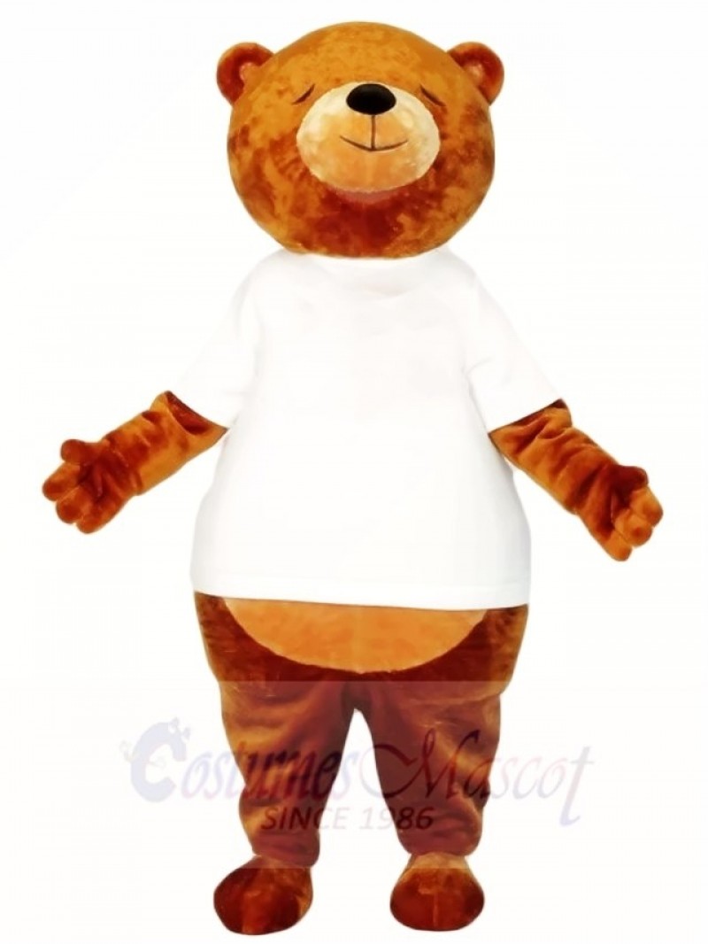 Brown Sleepy Bear Mascot Costumes Animal