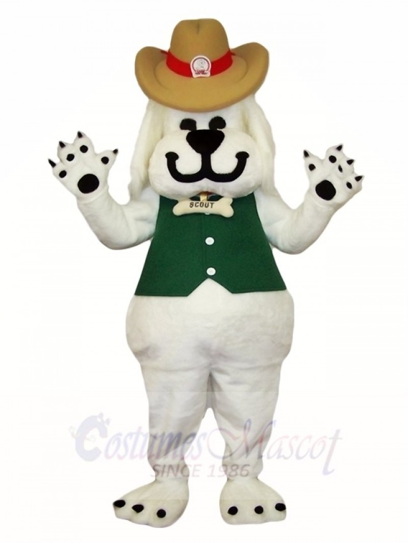 White Dog Mascot Costumes Animal