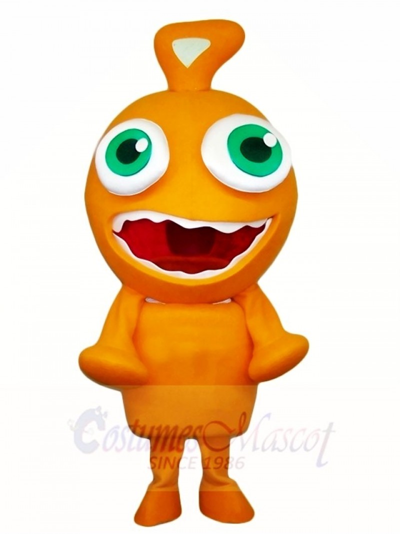 Orange Alien Mascot Costumes 