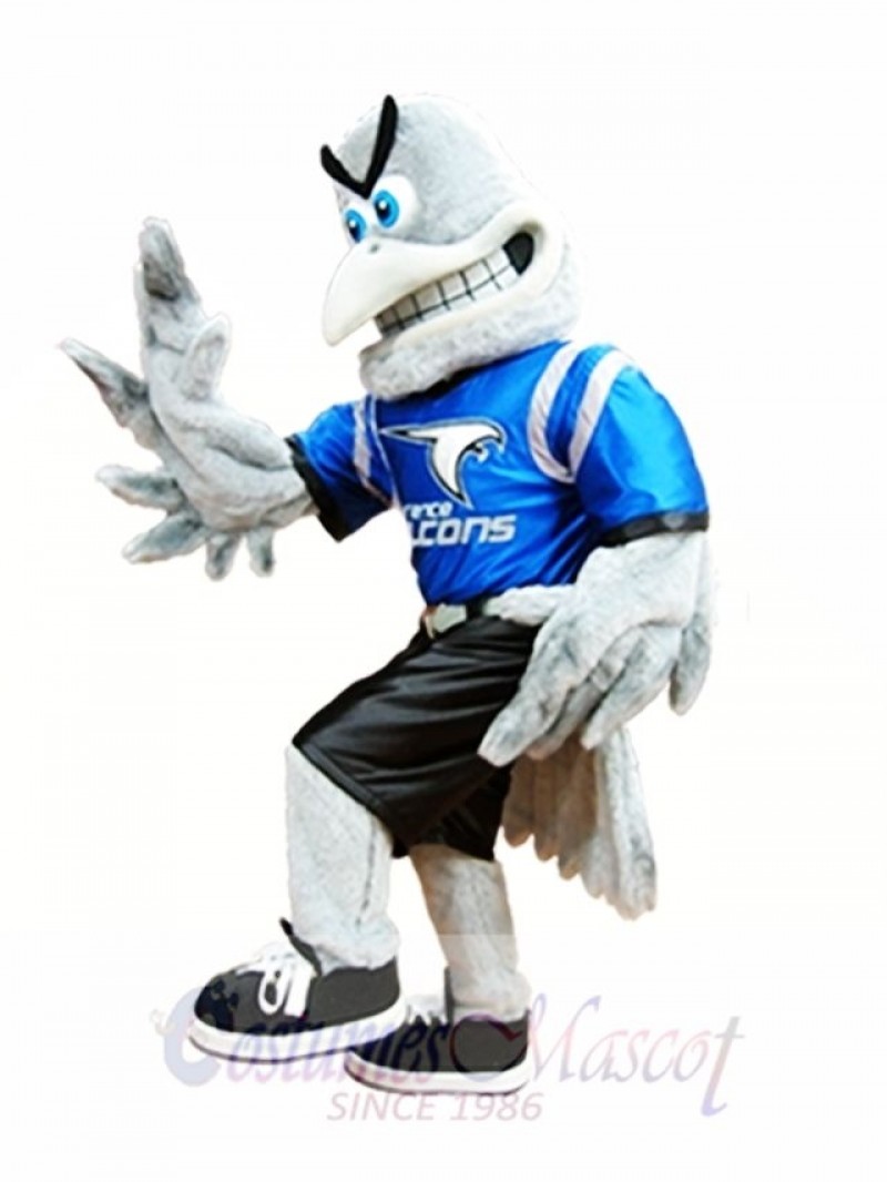 Gray Falcon Mascot Costume Grey Hawk Mascot Costumes