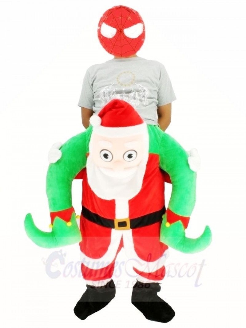 Piggyback NEW Santa Claus Carry Me Ride on Father Christmas Mascot Costumes