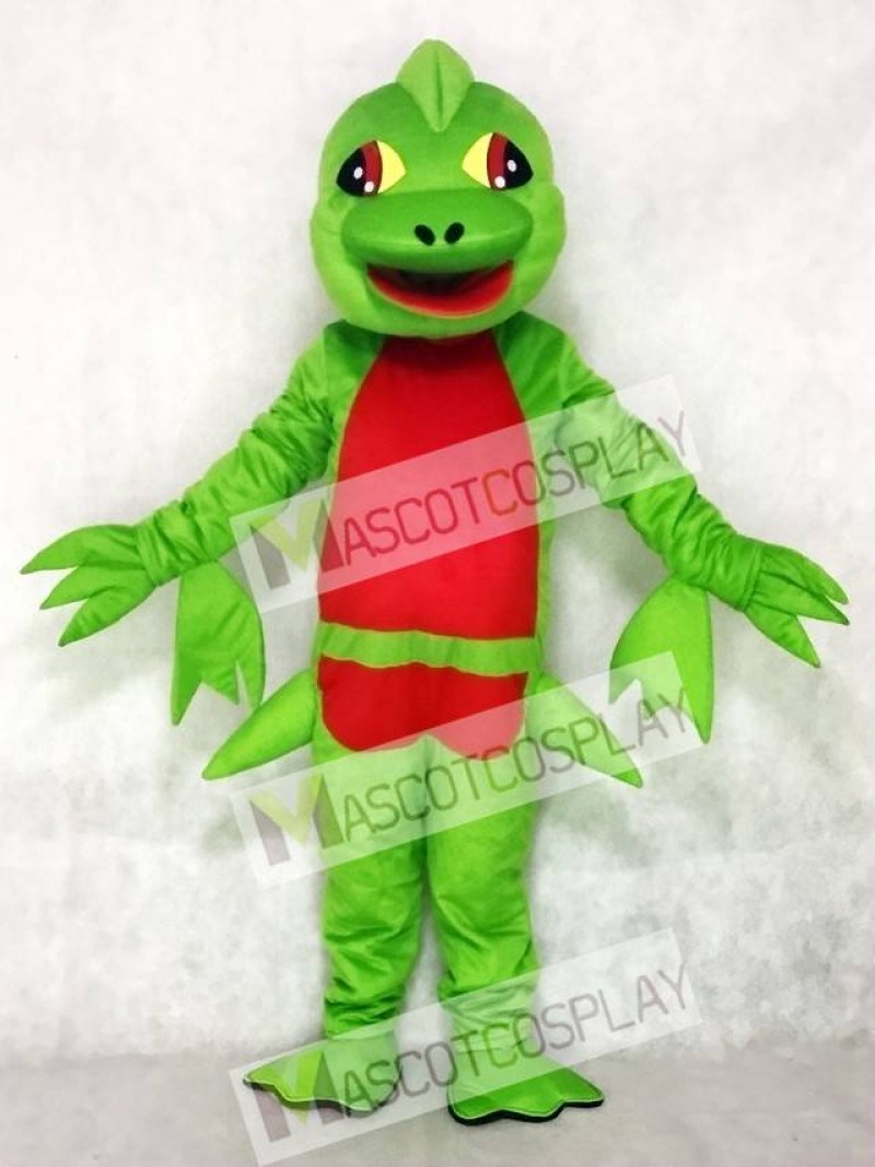 Green Pterosaur Flying Dinosaur Mascot Costume