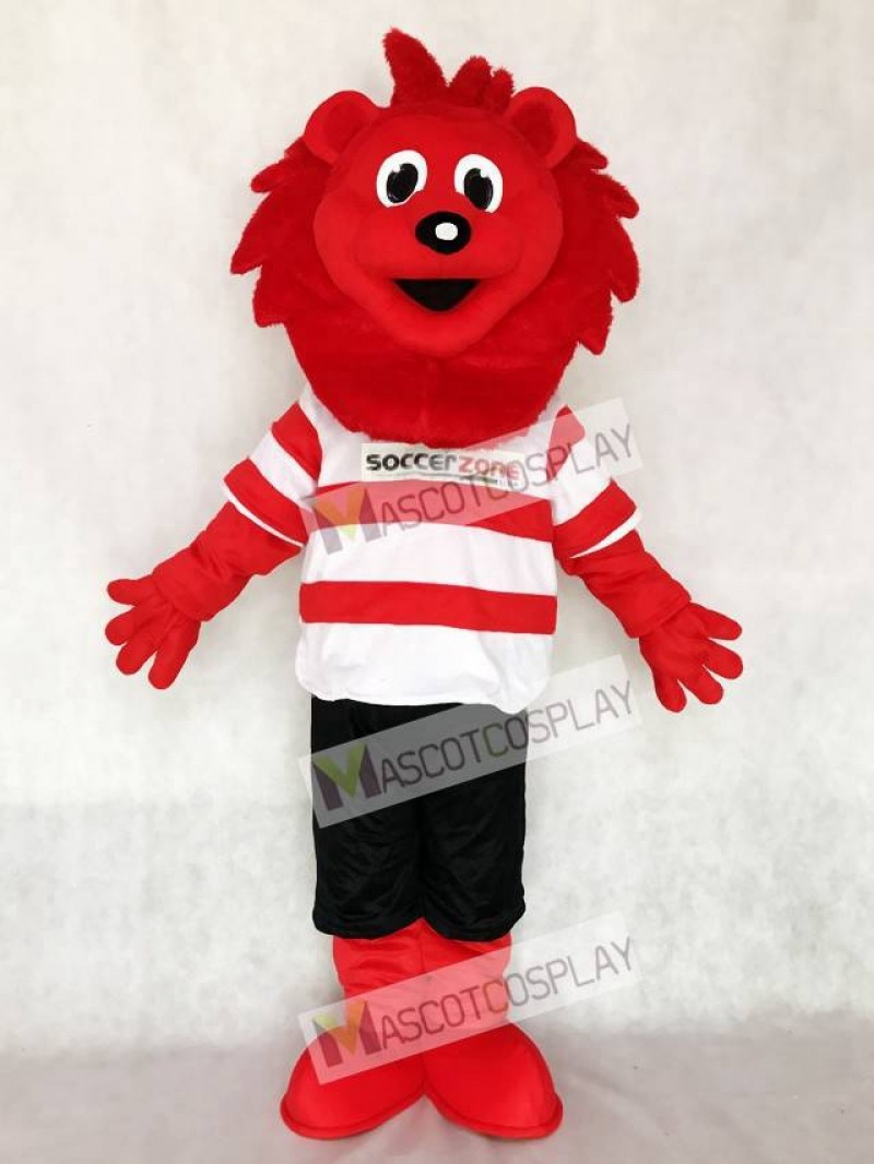 Red Lion for Soccer Team Mascot Adult Costume Animal