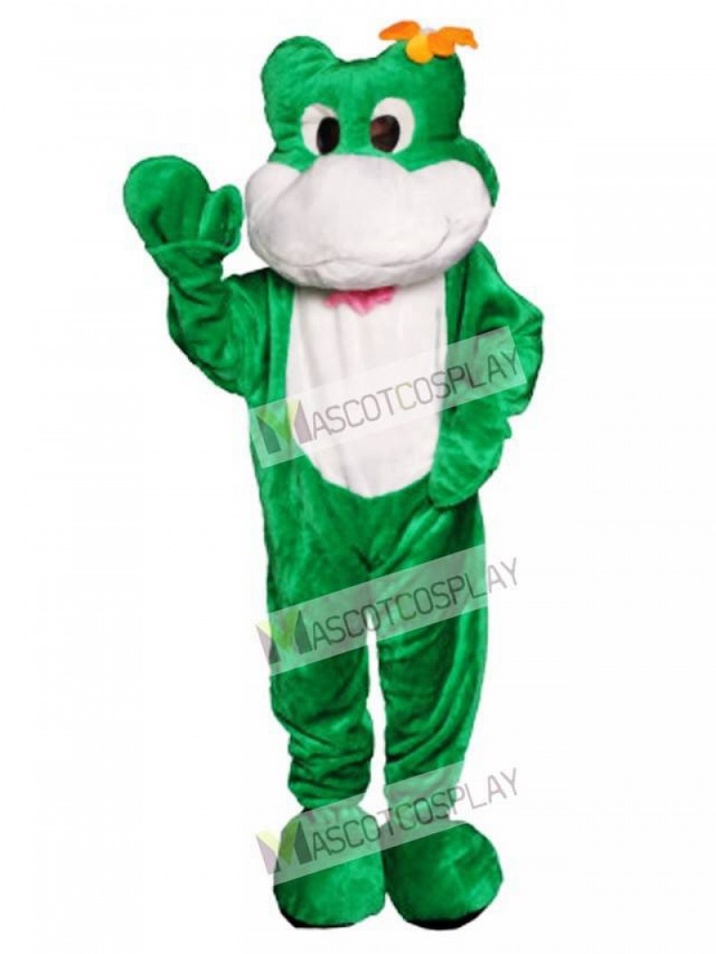 Friendly Frog Mascot Costume