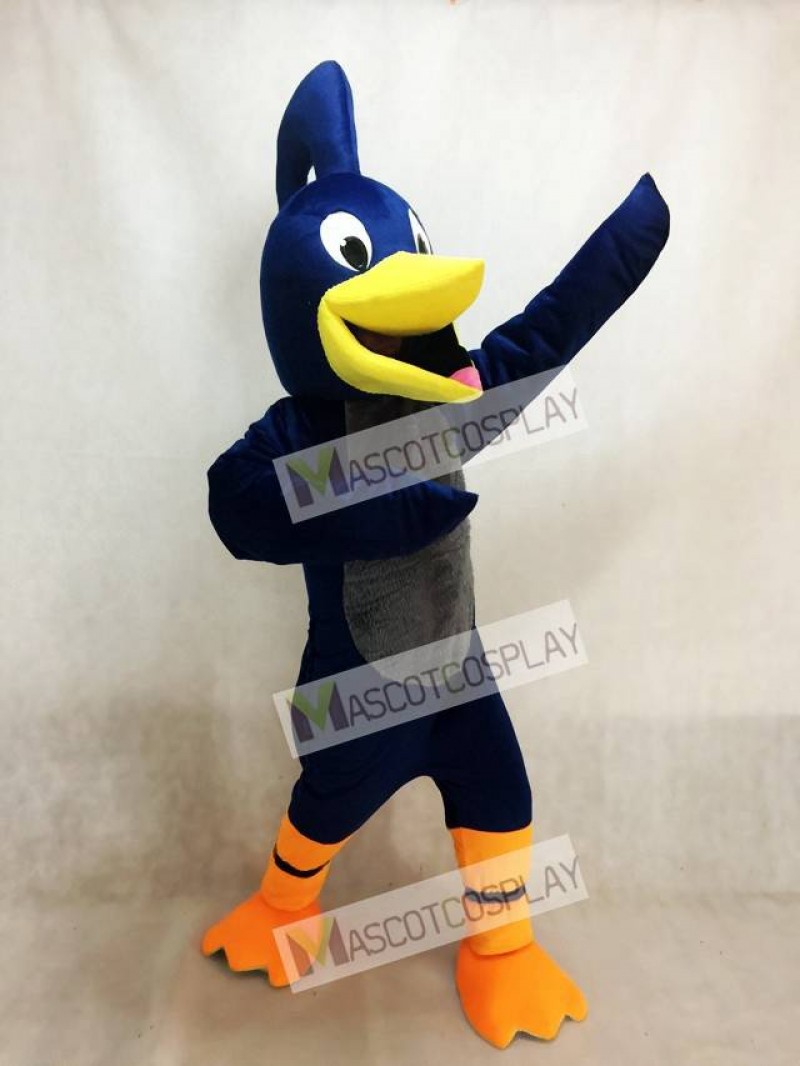 Adult Navy Blue Roadrunner Mascot Costume