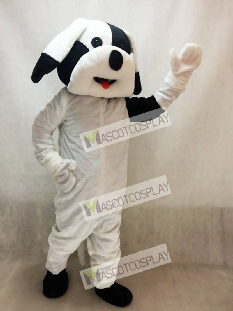 Black and White Dog Mascot Adult Costume Animal