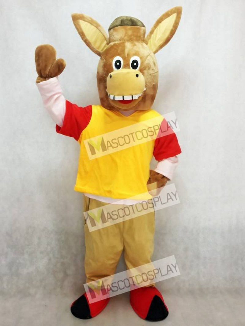 Brown Martin the Donkey Mascot Costume Animal