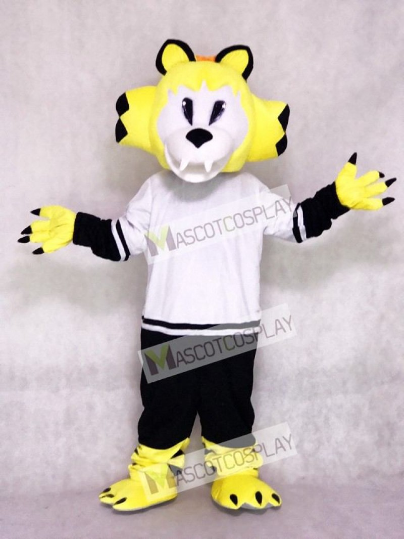 Nashville Predators Ice Hockey Team Mascot Costume Yellow Saber-toothed Cat