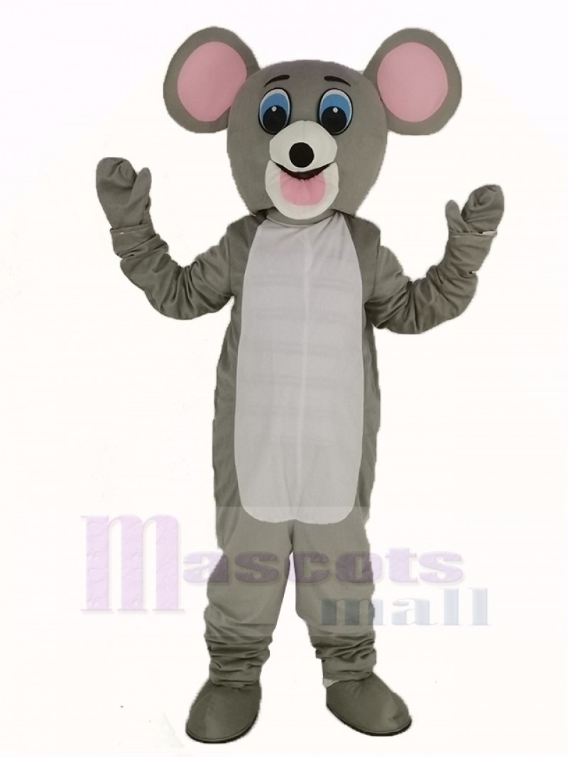 Light Gray Mouse Mascot Costume Adult