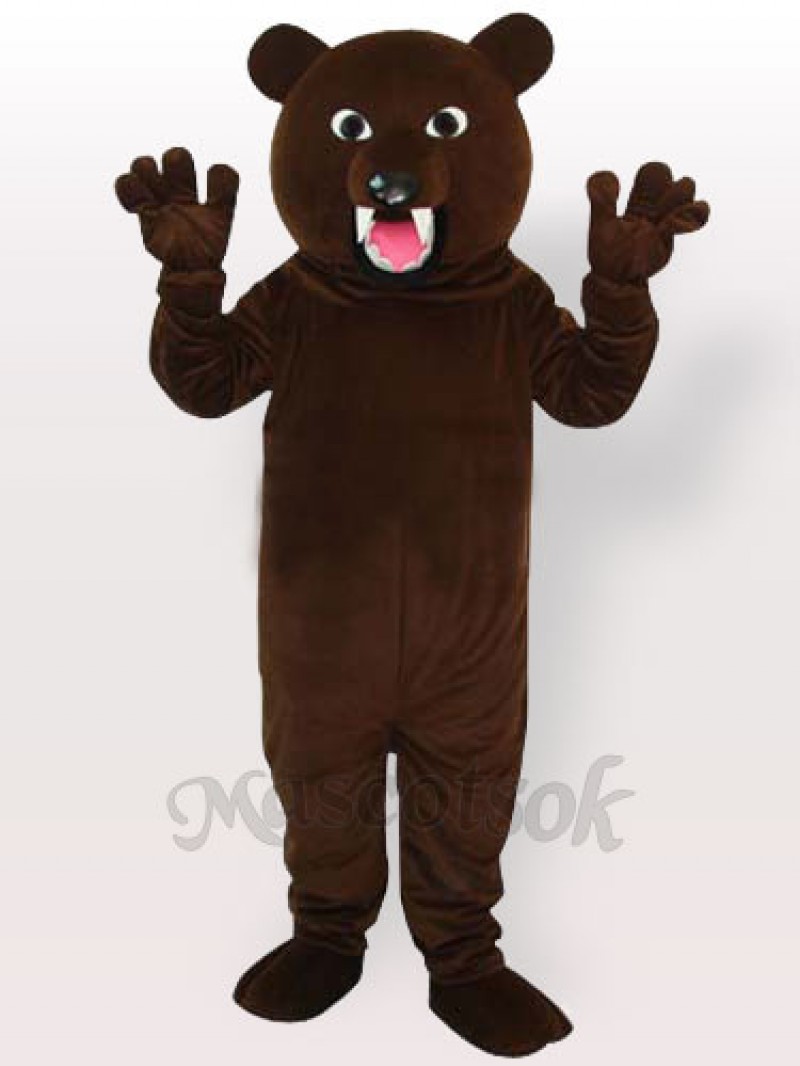 Grey Bear Adult Mascot Costume, Type A