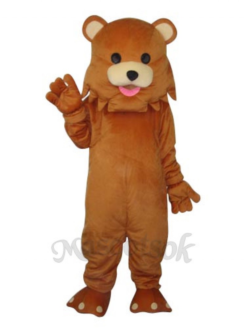 Bear Strange Mouth  Mascot Adult Costume