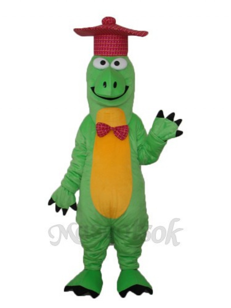 Gentleman Dinosaur Mascot Adult Costume