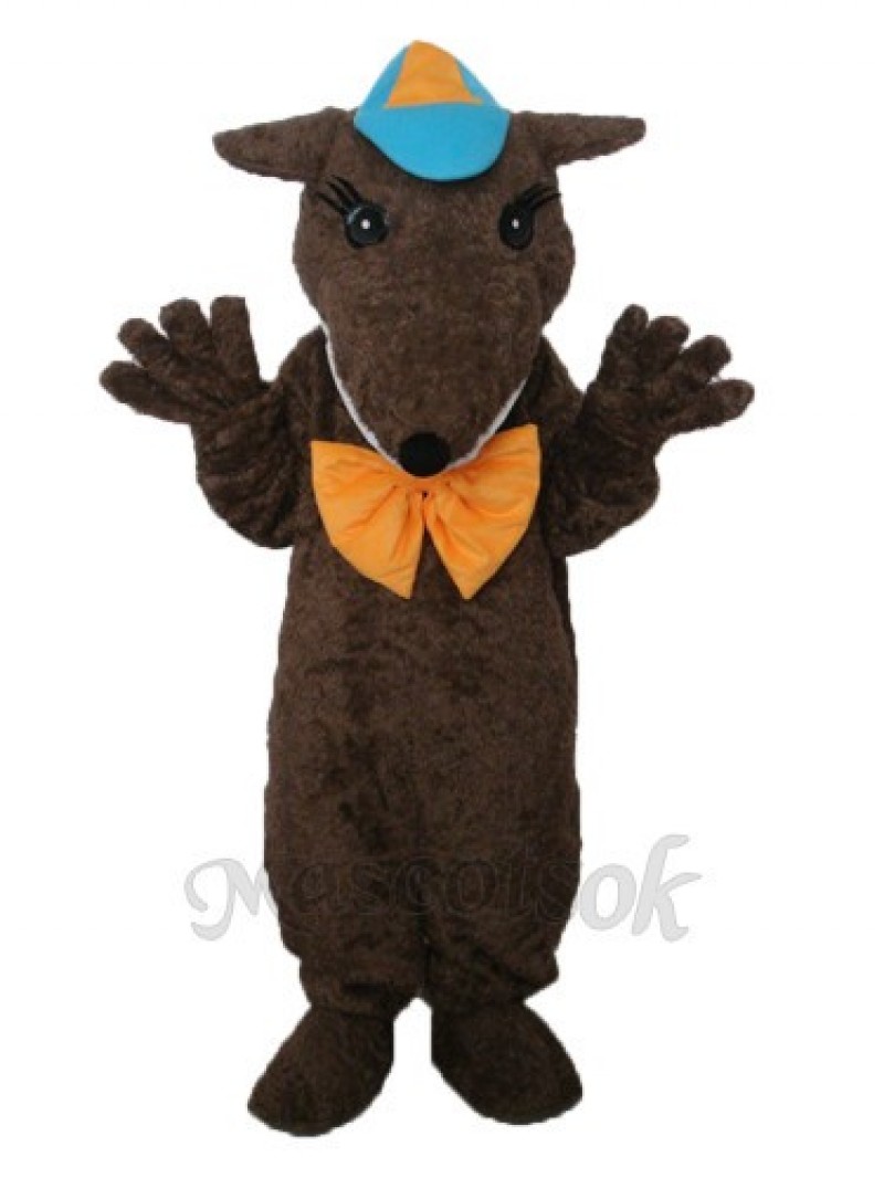 Brown Hairy Beast Mascot Adult Costume