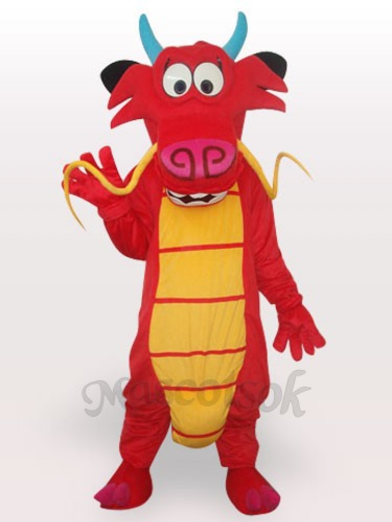 Omelet Dinosaur Short Plush Adult Mascot Costume