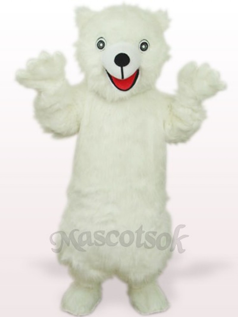 White Polar Bear Adult Mascot Costume