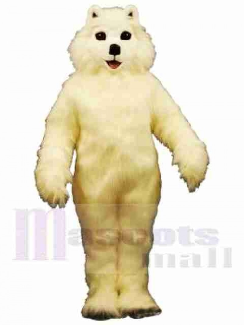 White Dog Mascot Costume 