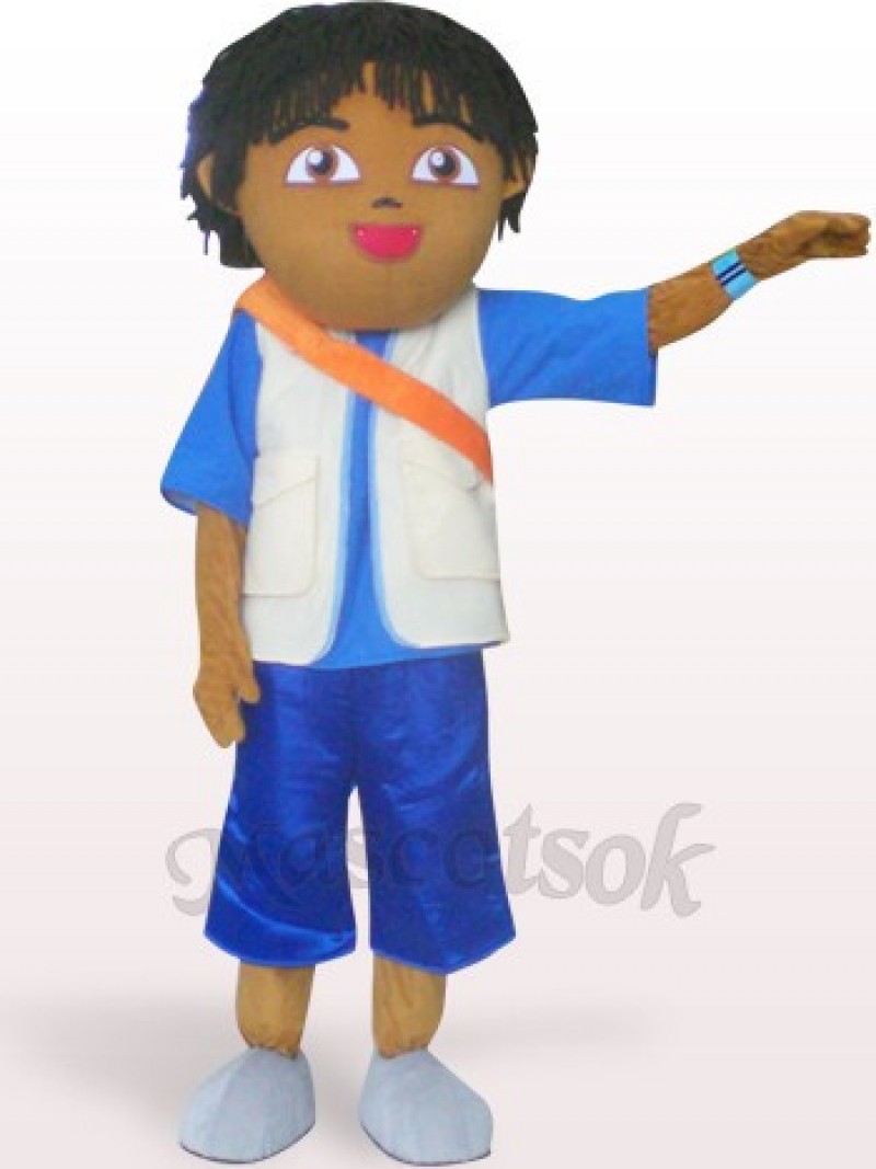 Boy Plush Adult Mascot Costume