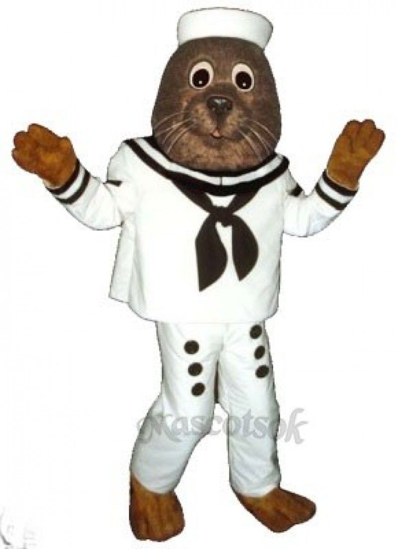 Cute Sailing Otter Mascot Costume